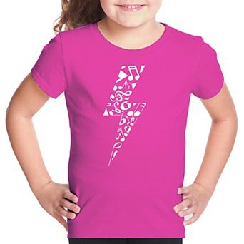 Lightning Bolt - Girl's Word Art T-shirt