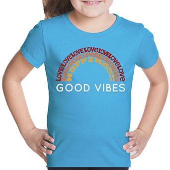 Good Vibes - Girl's Word Art T-shirt