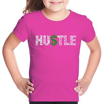 Hustle - Girl's Word Art T-shirt