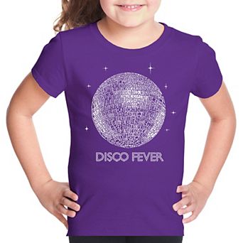 Disco Ball - Girl's Word Art T-shirt