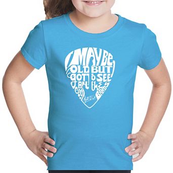 Guitar Pick - Girl's Word Art T-shirt