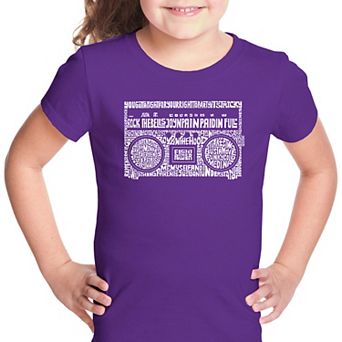 Greatest Rap Hits of The 1980's - Girl's Word Art T-shirt
