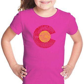 Colorado - Girl's Word Art T-shirt