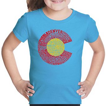 Colorado - Girl's Word Art T-shirt