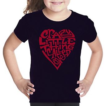 Crazy Little Thing Called Love - Girl's Word Art T-shirt