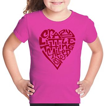 Crazy Little Thing Called Love - Girl's Word Art T-shirt