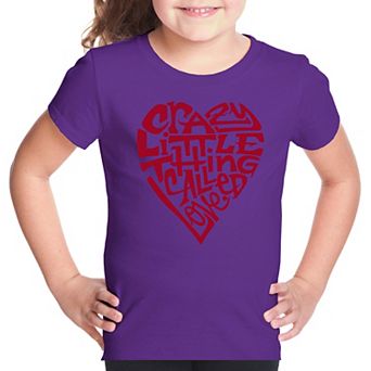 Crazy Little Thing Called Love - Girl's Word Art T-shirt
