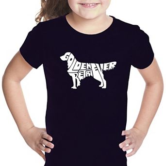 Golden Retreiver - Girl's Word Art T-shirt