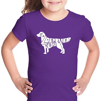 Golden Retreiver - Girl's Word Art T-shirt