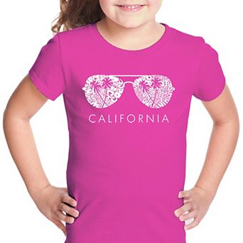 California Shades - Girl's Word Art T-shirt
