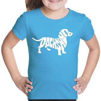Dachshund - Girl's Word Art T-shirt