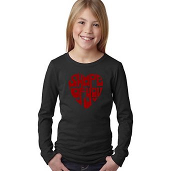 Shape of You - Girl's Word Art Long Sleeve