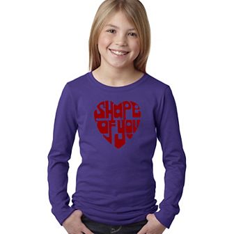 Shape of You - Girl's Word Art Long Sleeve