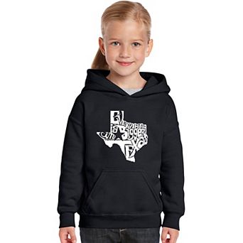 Everything is Bigger in Texas - Girl's Word Art Hooded Sweatshirt
