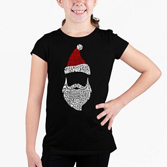 Santa Claus - Girl's Word Art T-shirt
