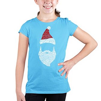 Santa Claus - Girl's Word Art T-shirt