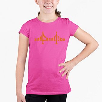 San Francisco Bridge - Girl's Word Art T-shirt