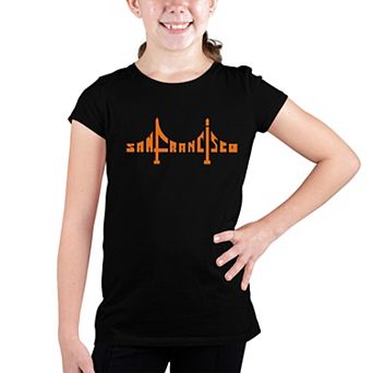 San Francisco Bridge - Girl's Word Art T-shirt