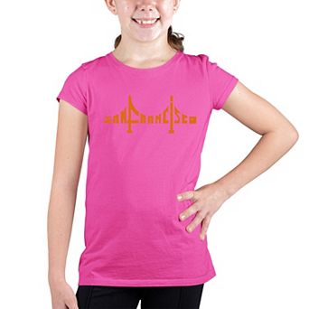 San Francisco Bridge - Girl's Word Art T-shirt