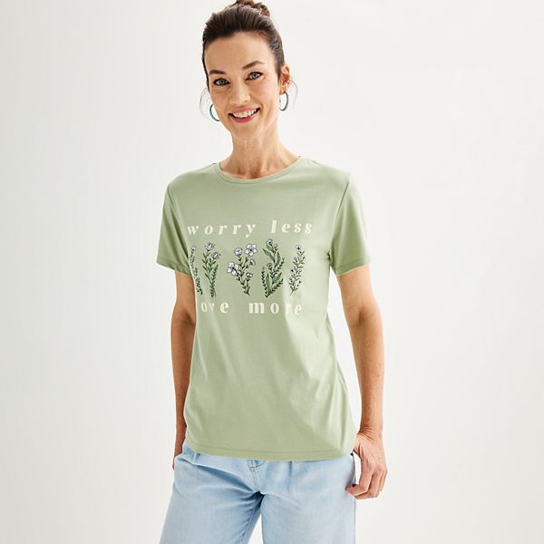Women's Worry Less Love More Graphic Tee