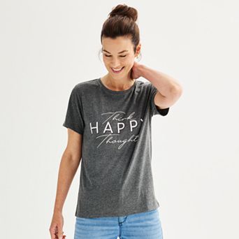 Women's Think Happy Thoughts Graphic Tee