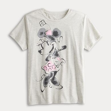 Disney's Minnie Mouse Women's Watercolors Graphic Tee