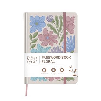 Rileys & Co. Password Book With Alphabetical Tabs, Password Keeper, Password Books For Seniors