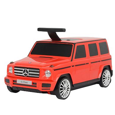 Best Ride On Cars Mercedes G Class Stylish Large Suitcase Ride On Vehicle, Red
