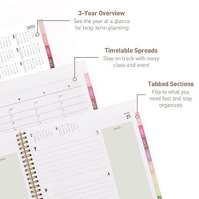 Rileys & Co 2025-2026 12-month Academic Weekly & Monthly Agenda Planner