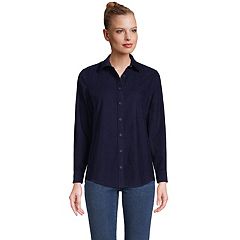 Womens Lands' End Button Down Tops, Clothing