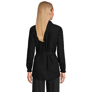 Women's Lands' End Tie Waist Shirt