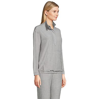 Women's Lands' End Performance UPF 50 Quarter Zip Pullover