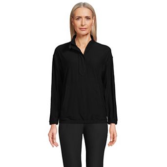 Women's Lands' End Performance UPF 50 Quarter Zip Pullover