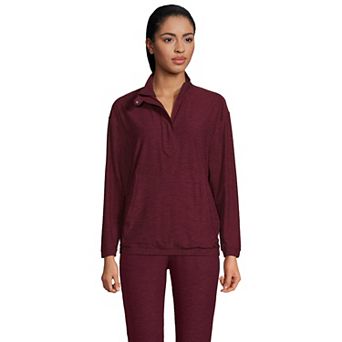 Women's Lands' End Performance UPF 50 Quarter Zip Pullover