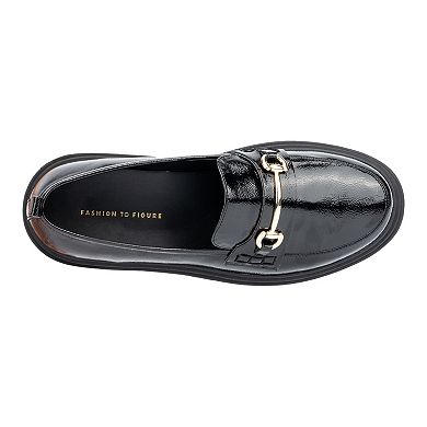 Fashion to Figure Indigo Women's Wide Width Loafers