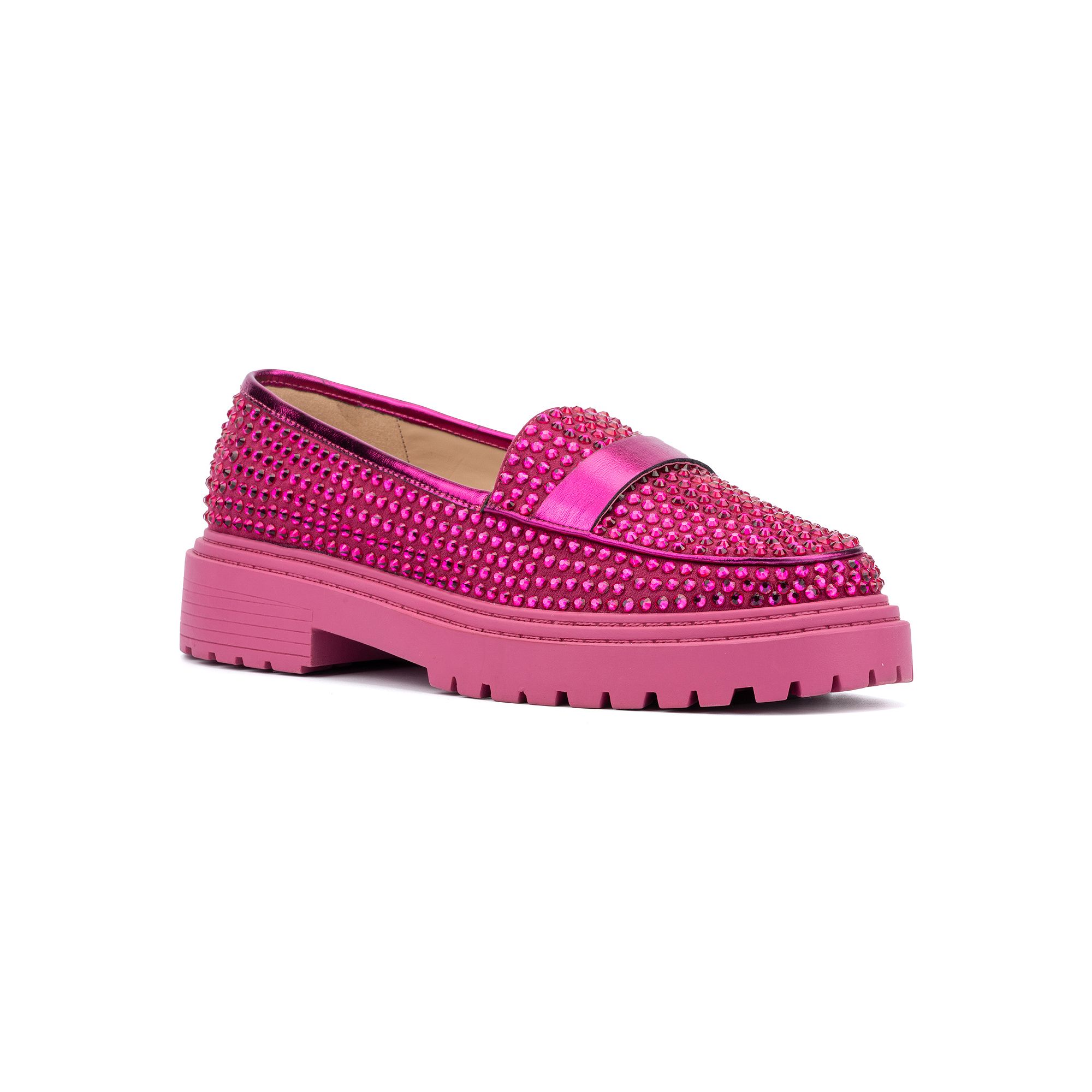 Fashion To Figure Imani Gem Womens Loafers - Wide Width, Size: 7 Wide, Pin
