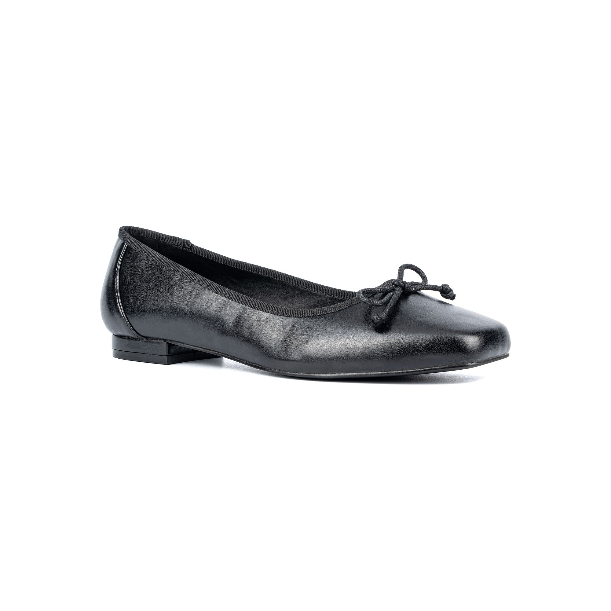 Fashion to Figure Fawn Womens Ballet Flats, Size: 7 Wide, Black