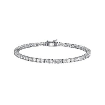 Classic Treasures Sterling Silver 5 ct T.W. Lab-Created Moissanite Bracelet