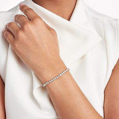 Classic Treasures Sterling Silver 5 ct. T.W. Lab-Created Moissanite Bracelet