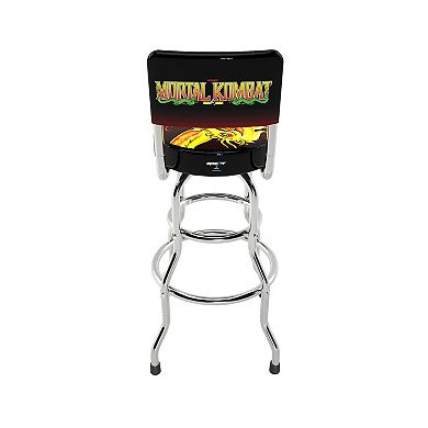 Arcade 1 Up Mortal Kombat Swivel High-Back Stool