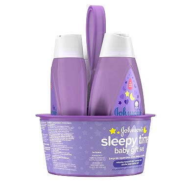 Johnson's Sleepy Time Relaxing Baby Bedtime 4-Piece Gift Set