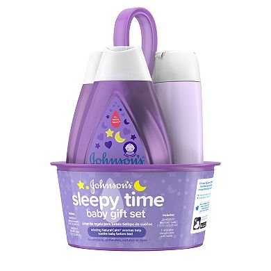 Johnson's Sleepy Time Relaxing Baby Bedtime 4-Piece Gift Set