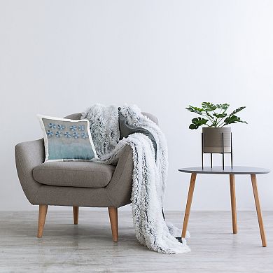 Stupell Home Decor Beach Umbrella Aerial Landscape Throw Pillow