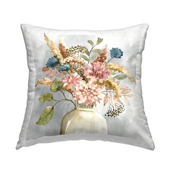 Stupell Home Decor Watercolor Wildflower Bouquet Throw Pillow