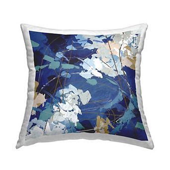 Stupell Home Decor Modern Blue Swirl Decorative Throw Pillow
