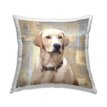 Stupell Home Decor Golden Retriever Portrait Dog Decorative Throw Pillow