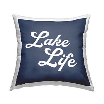Stupell Home Decor Trendy Lake Life Decorative Throw Pillow