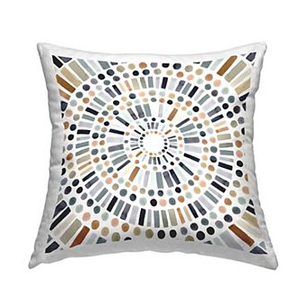 Stupell Home Decor Bold Rustic Mosaic Circle Pattern Throw Pillow