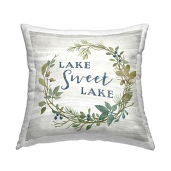 Stupell Home Decor Sweet Lake Decorative Throw Pillow