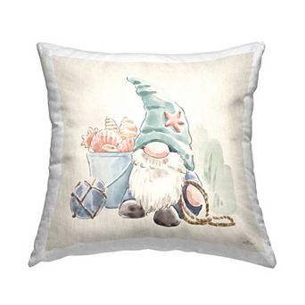 Stupell Home Decor Summertime Gnome Decorative Throw Pillow
